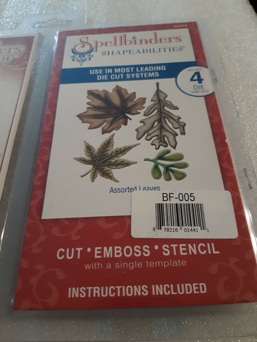 2 Spellbinders Shapeabilities Cut Emboss  Stencil Asst. Leaves Flower Creations  - Picture 3 of 4