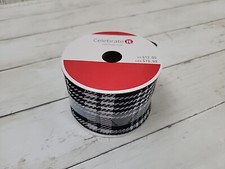 Celebrate It Christmas Noel Wired Ribbon 2 1/2" x 20 ft Black White Plaid