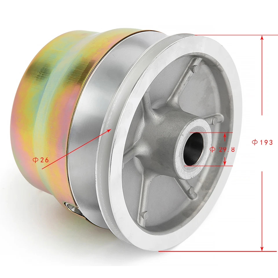 Embrague de accionamiento primario y secundario para carro de golf Yamaha G2-G22 4 ciclos gasolina Foto 3 de 4