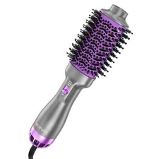 NEXPURE 4in1 Hair Blow Dryer Brush Negative Ion Anti-frizz Ceramic Titanium Barr