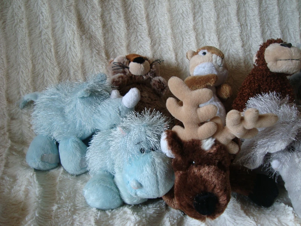 Webkins Lot of 10 Plush NO CODES Rhino Hippo Elephant Tiger Koala Monkey LionEtc - Image 4 of 4