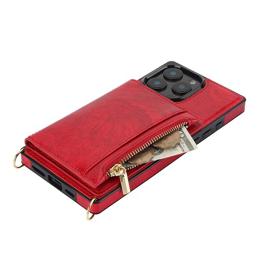 For iPhone 16 15 14 13 12 11 Pro Max XS 8 7 Plus Leather Wallet Case Cover Strap - Picture 36 of 56