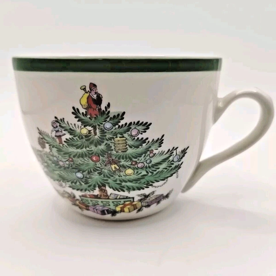 Spode Christmas Tree S3324-A9 Cup & Saucer Set Vintage England NWT - Image 4 of 4