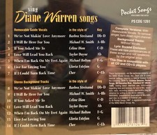 1261 DIANE WARREN POCKET SONGS KARAOKE CDG LOT MI