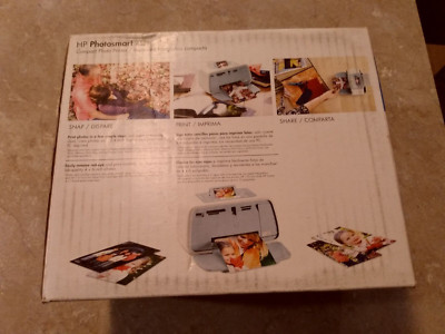 HP Photosmart A522 Compact Photo Inkjet Printer New Unopened + Photo Paper
