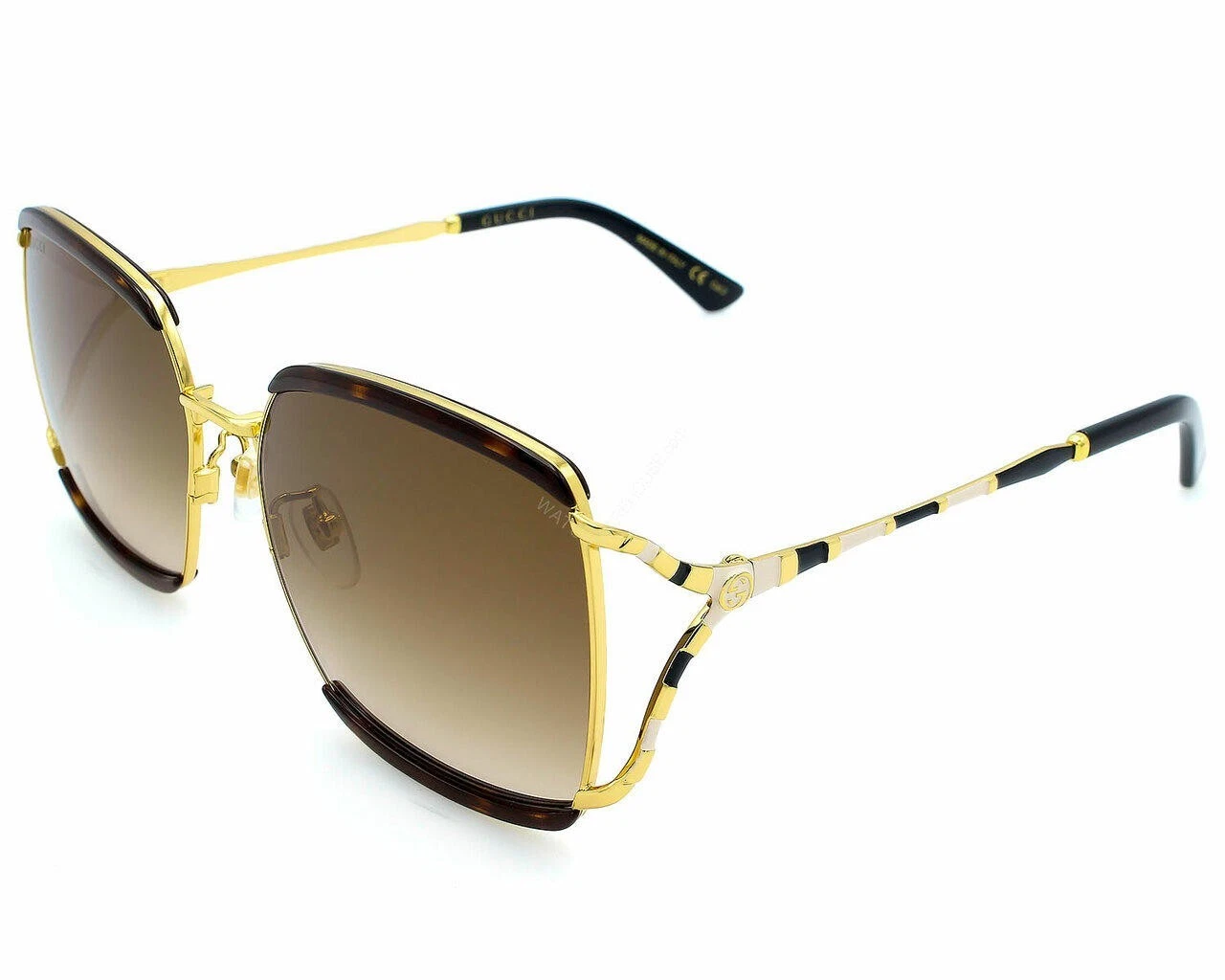 Gucci Havana G Metal 59 135MM Women's Sunglasses GG0593SK 002