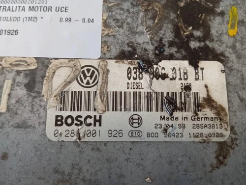 0281001926 Centralina Motore per SEAT TOLEDO (1M2) * 201281 - Foto 3 di 4