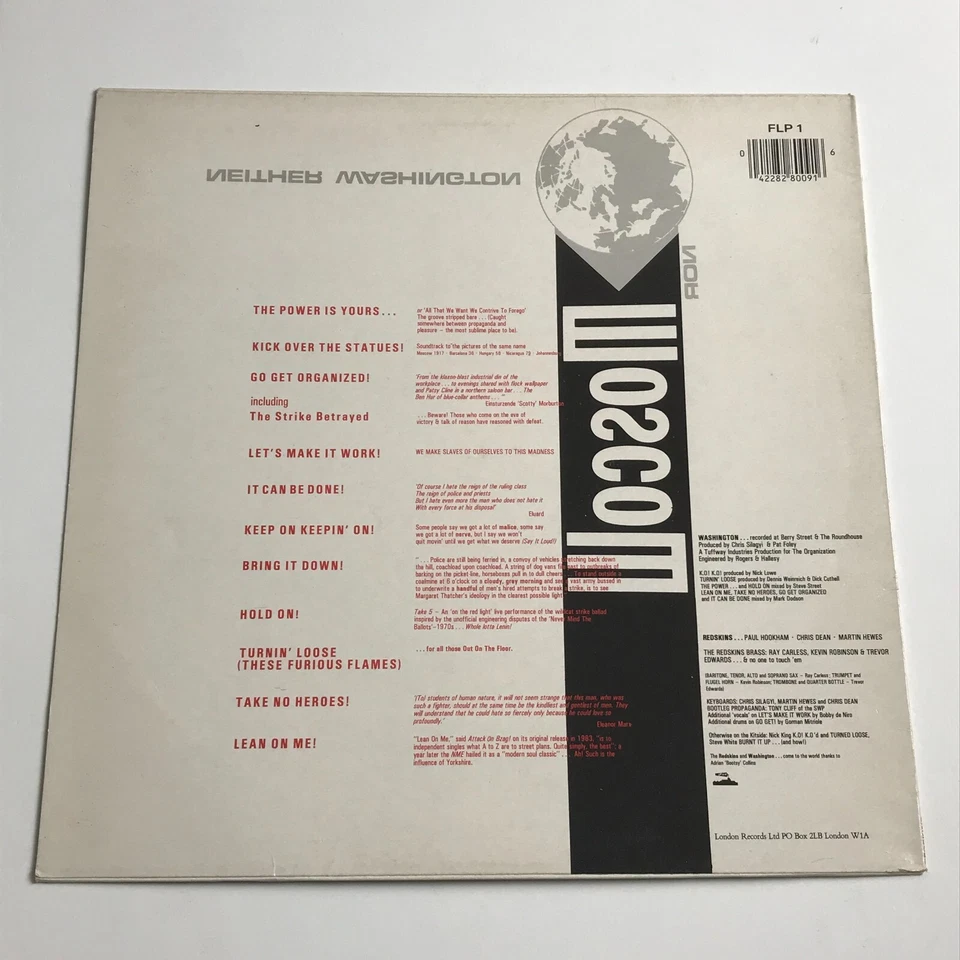 Redskins - Neither Washington Nor Moscow LP Vinyl Record - FLP 1 - Image 2 of 4