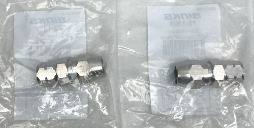 Lot Of 2, Binks 72-1303, Connector 1/4" Swivel x 1/4" Hose Fitting - Picture 3 of 4