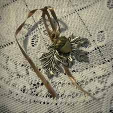 Longaberger Falling Leaves Fall Leaf & Acorn Tie-On