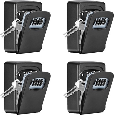 Compact Wall-Mounted Key Safe with Waterproof Design - Secure Your Keys Anytime