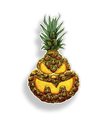 Pineapple Pumpkin Sticker Decal