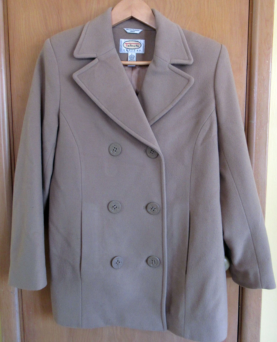 Beige wool coat petite sale