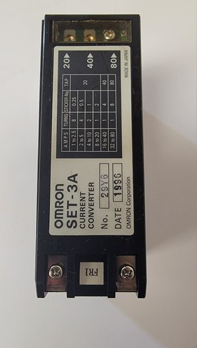 OMRON SET-3A CURRENT CONVERTER. 1-80AMP. - Picture 3 of 3