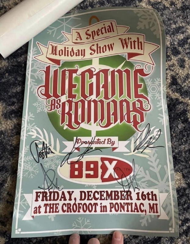 we came as romans signed mini poster 