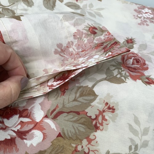 2 WESTPOINT STEVENS Pillowcases Shams Floral Roses Plus 1 Matching Valance - Picture 12 of 14