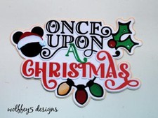 CRAFTECAFE CHRISTMAS DISNEY TITLE premade paper piecing scrapbook diecut piece