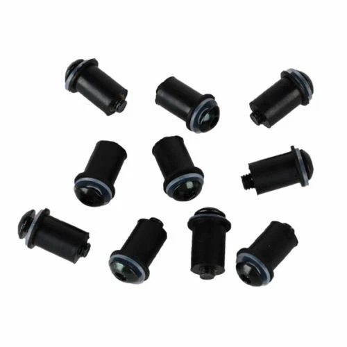 10x Black Windshield Screw Nut Windscreen Bolt Kit f/Yamaha YZF R1 R6 FZS 1000 - Picture 2 of 3