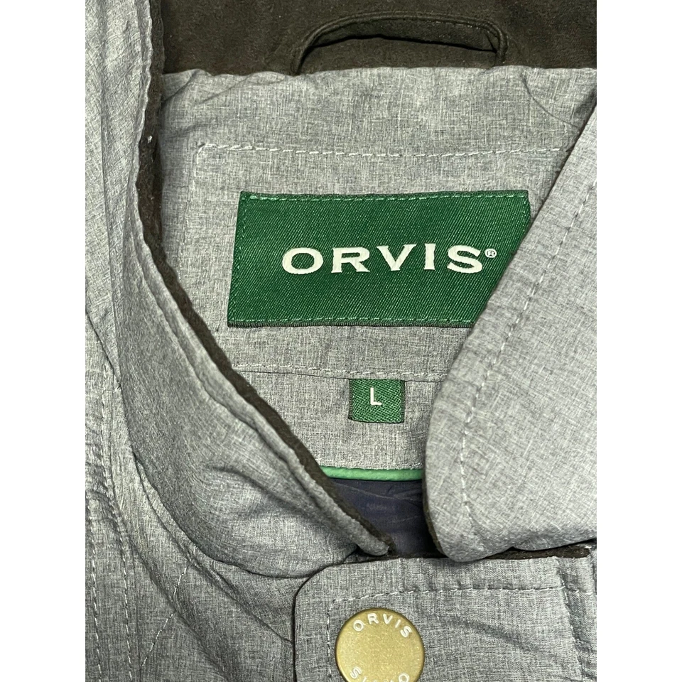 Colete acolchoado Orvis cinza feminino tamanho grande - Imagem 3 de 4