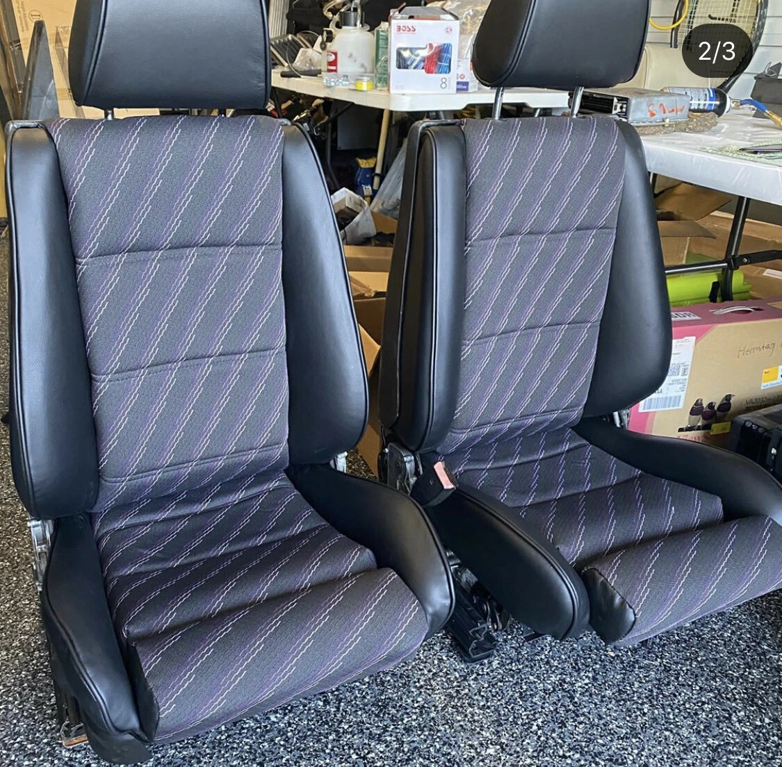 BMW E30 325i 318is 325is SPORT SEAT KIT M TECH CENTERS LEATHER