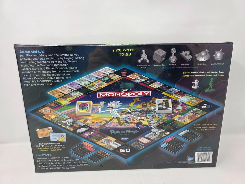 Monopoly Rick And Morty Edition Board Game - New & Sealed - Image 3 of 4