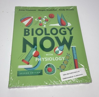 Biology Now With Physiology, Second Edition, Sealed, By Anne Houtman - New