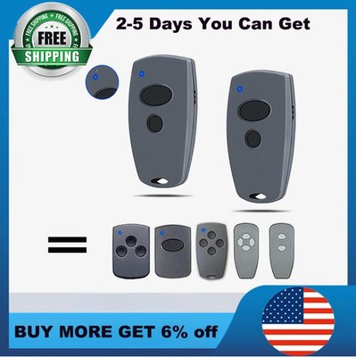 2Pcs Garage Door Remotes for 433MHz Marantec D302/D304-433, D384/D321/D323-433