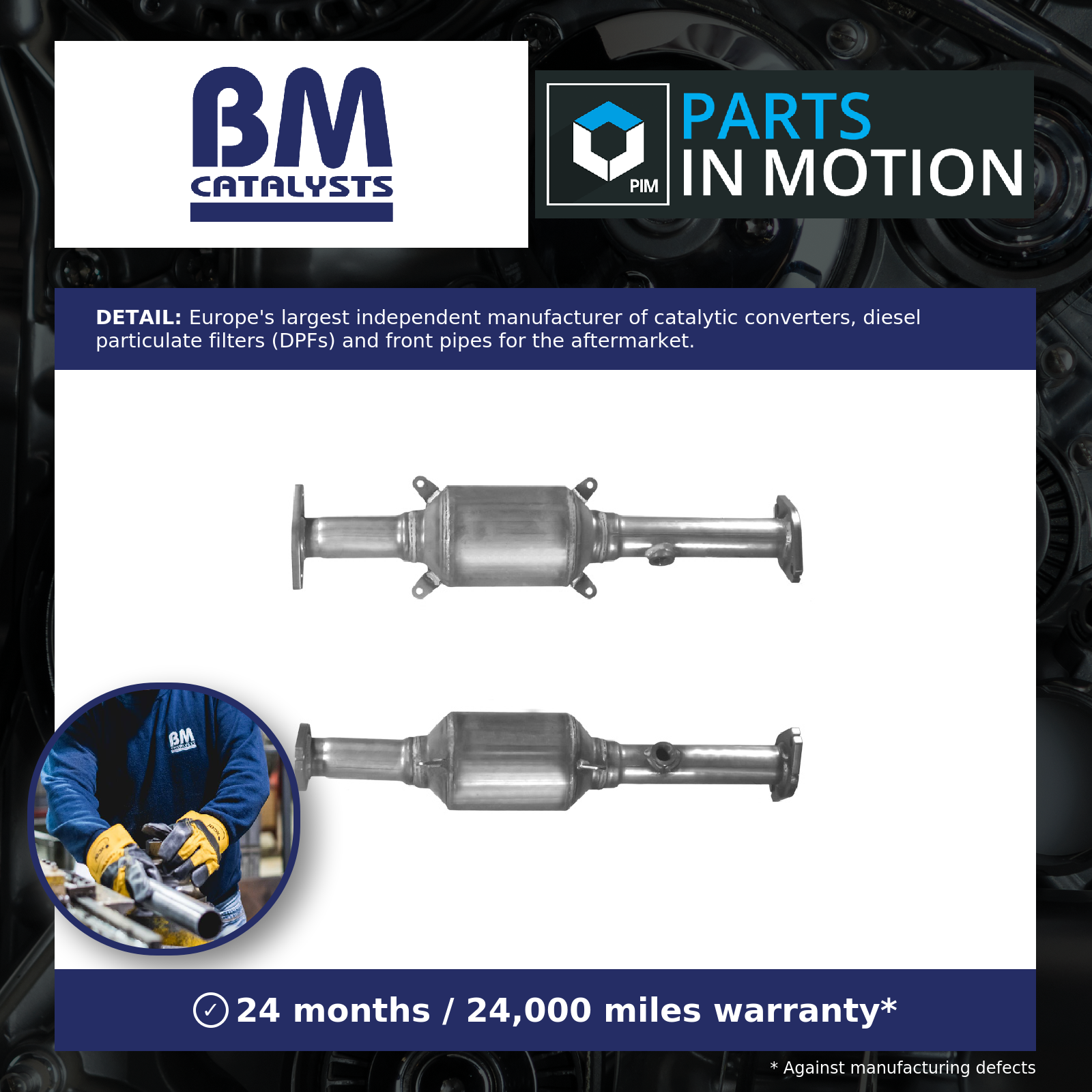 Catalytic Converter Type Approved BM91347H BM Catalysts 1425079GA0 Quality New