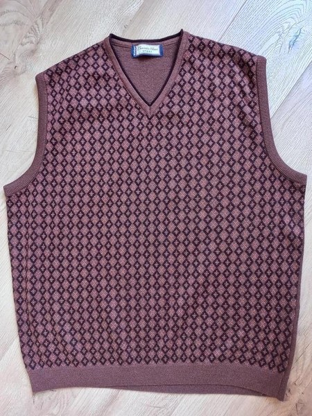 Men Emilio Pucci Vest Orange Polyester 50