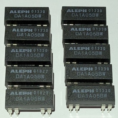 10 X Aleph 5V Coil 0.5 Amp Relay Rated at 200 VDC - Small 5 V PC Mount DIP Relay