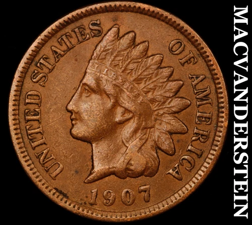 1907 Indian Head Cent- Extra Fine Better Date No Reserve #J516