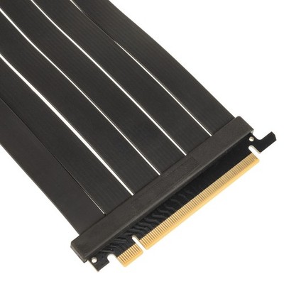 Kolink PCI Express 5.0 x16 auf x16 Riser-Kabel, 180 Grad, schwarz - 30cm