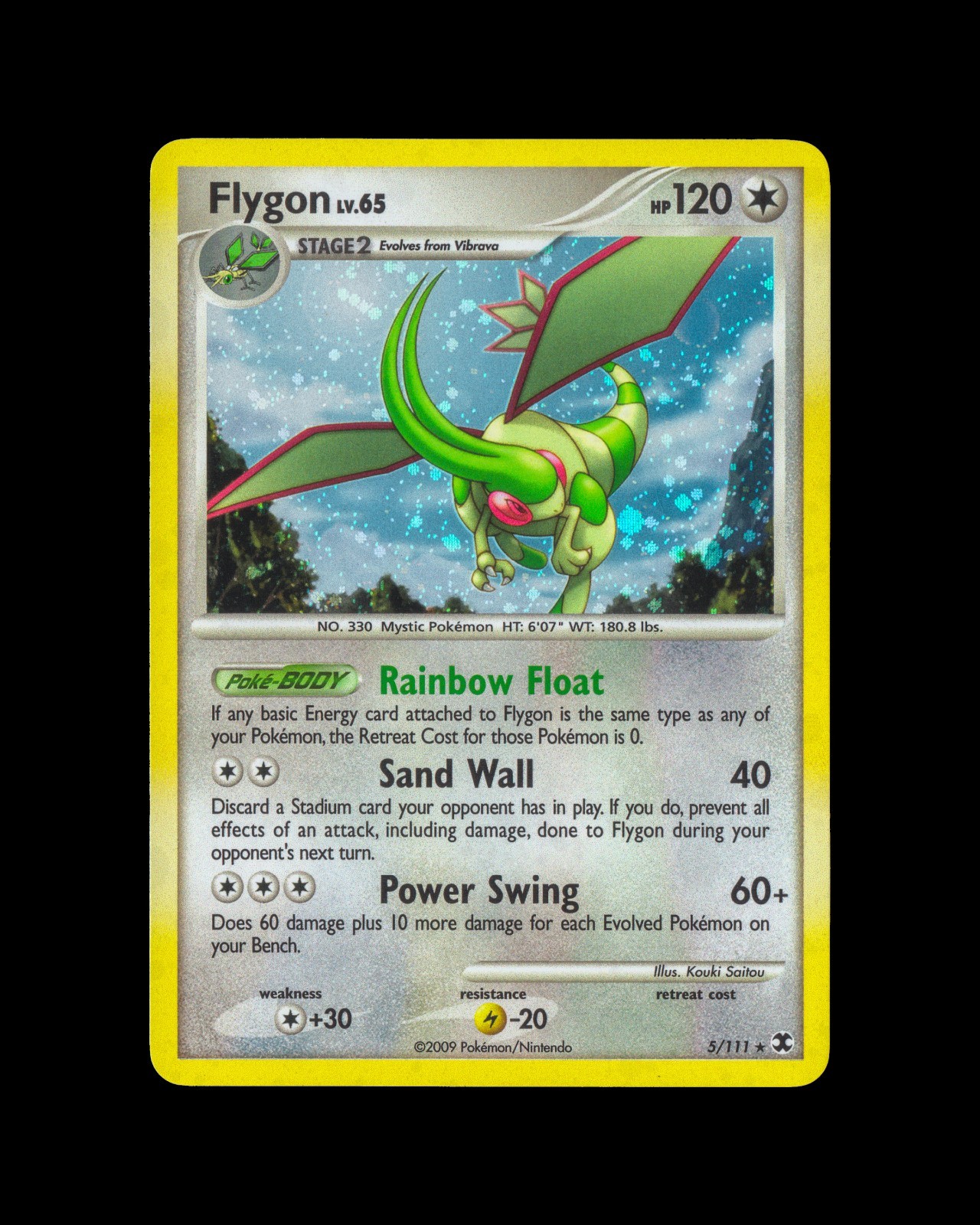Pokemon Flygon 5/111 Rising Rivals Holo NM