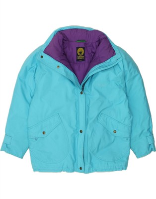 CIESSE PIUMINI Womens Hooded Padded Jacket UK 18 XL Blue Polyester JQ01