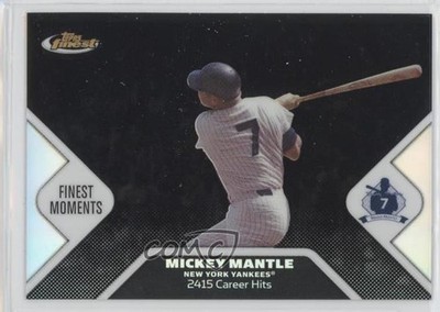 2006 Topps Finest Moments Black Refractor 67/99 Mickey Mantle #MMFM17 HOF 09gn