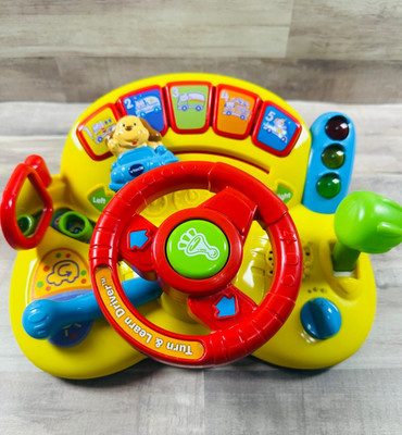 VTech Turn and Learn Driver Educational Toy with Sounds Lights Music Animals