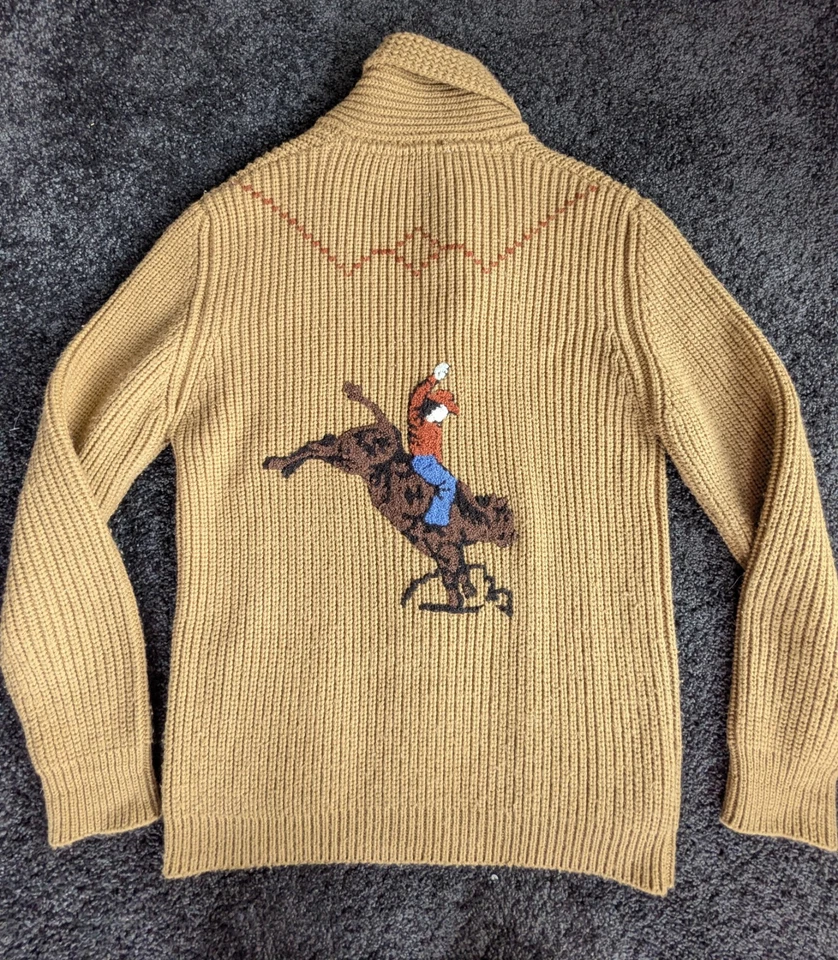 Suéter De Colección Miller Outerwear Rodeo Bull Rider Western Shaw Cuello Para Hombre Talla M Foto 3 de 4
