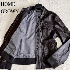 HOMEGROWN Leather Jacket Big American Shop Sheep L Used for Riders