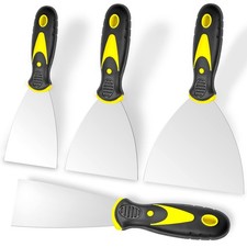 Putty Knife, 4Pcs Spackle Knife Set (2, 3, 4, 5 in), Stainless Steel Paint Sc...