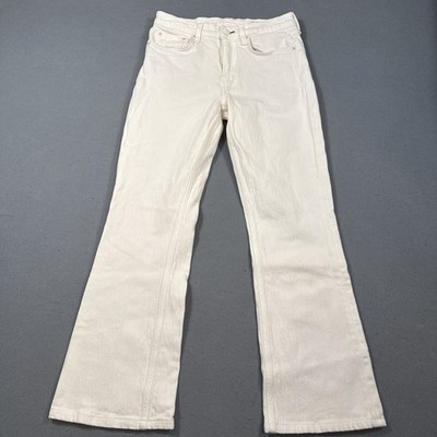 Rag & Bone Jeans Peyton Mid Rise Bootcut Optic White Women 26