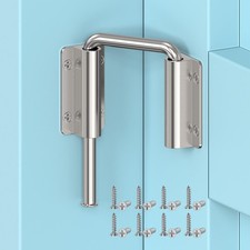 Upgraded Sliding Door Loop Lock, 2.38 U-Shaped Multi-Angle Lock for 90/18