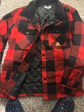 GENTLY USED RED AND BLACK LUMBERJACK PUFFY OV...