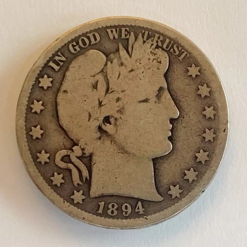 1894-S Barber Silver Half Dollar San Francisco Mint