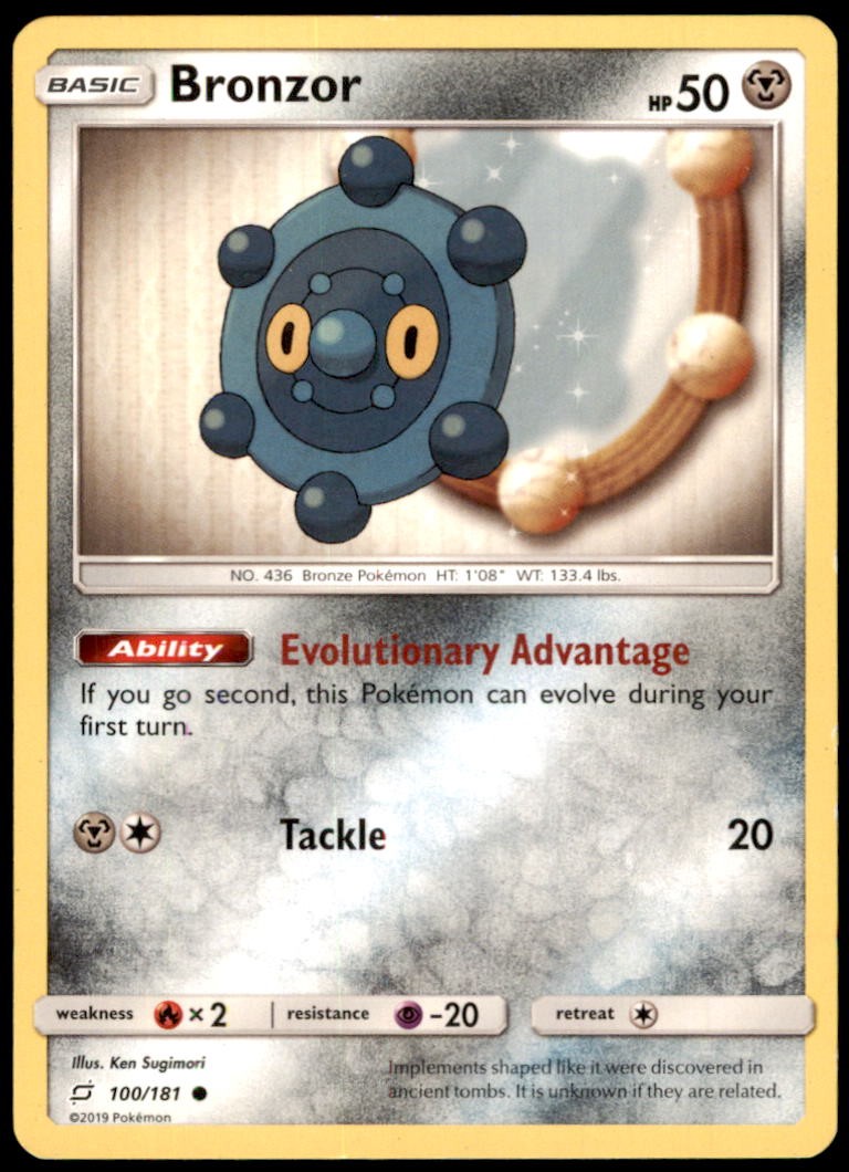 Pokemon - Bronzor #100/181 - TEU Common