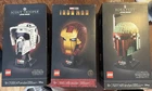 LEGO Star Wars Helmet Set of 3: New SEALED  Iron Man - Boba Fett - Scout Trooper