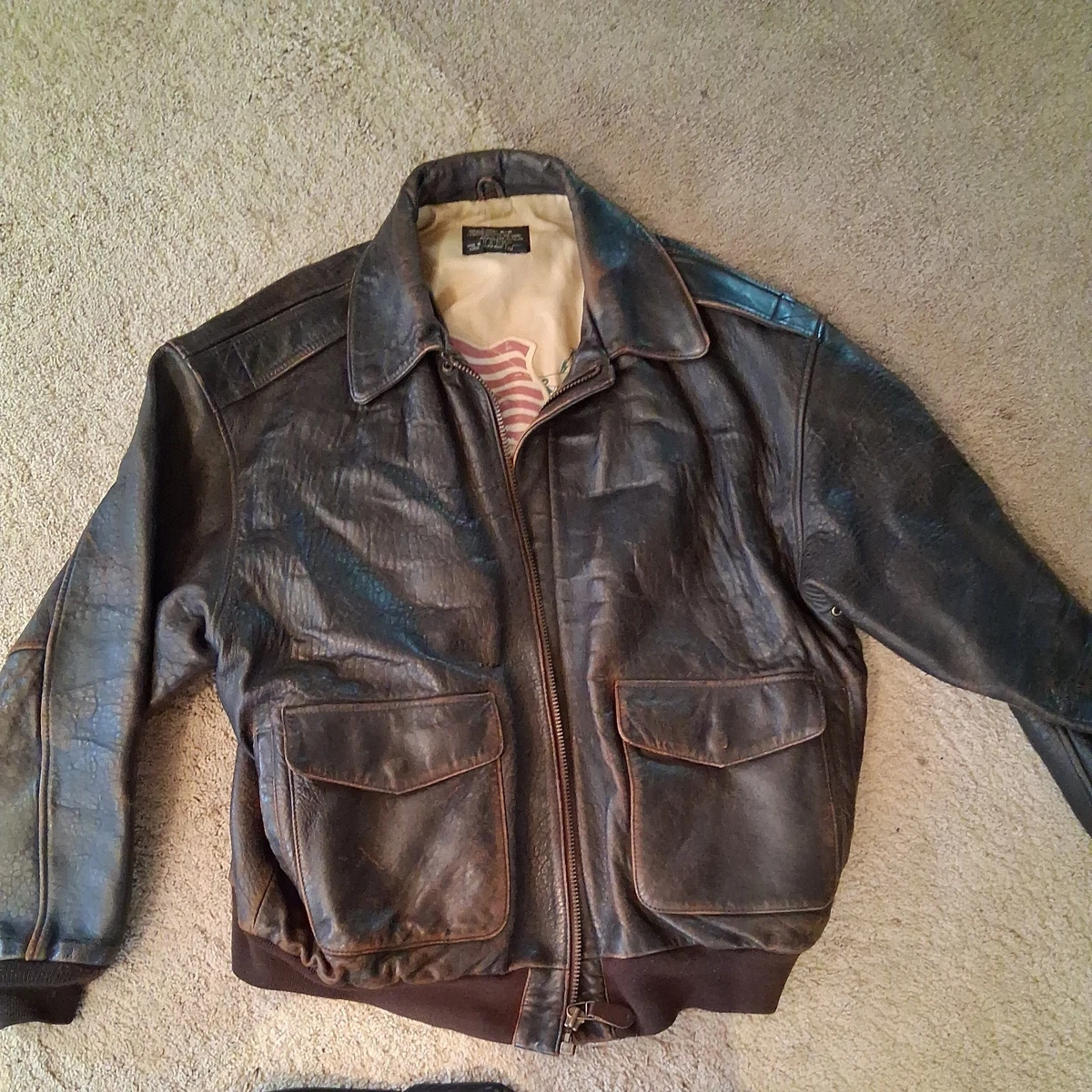 ジャケット・アウター 90s vintage A2 Leather flight jacket A-2 Leather Flight Jacket ~ Vintage Store Clochard92.com