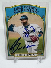 2021 Topps Heritage Minors #166 Aaron Bracho SIGNED