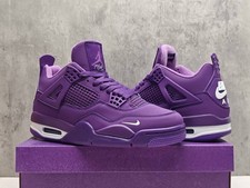 MEN Nigel Sylvester x Jordan 4 Brick by Brick 'Purple Rain' - All Size US 7-12