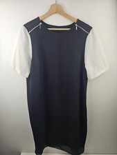 Marks & Spencer Black And White Dress Prom Wedding Evening Party Size 16