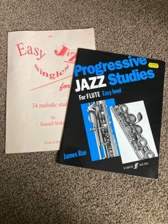 Jazzy Flute Study Books x 2 : Russell Stokes and James Rae